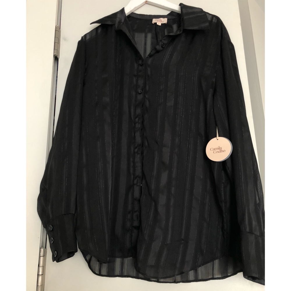 Revolve Camila Coelho Yuri Top in Black M - Picture 5 of 8